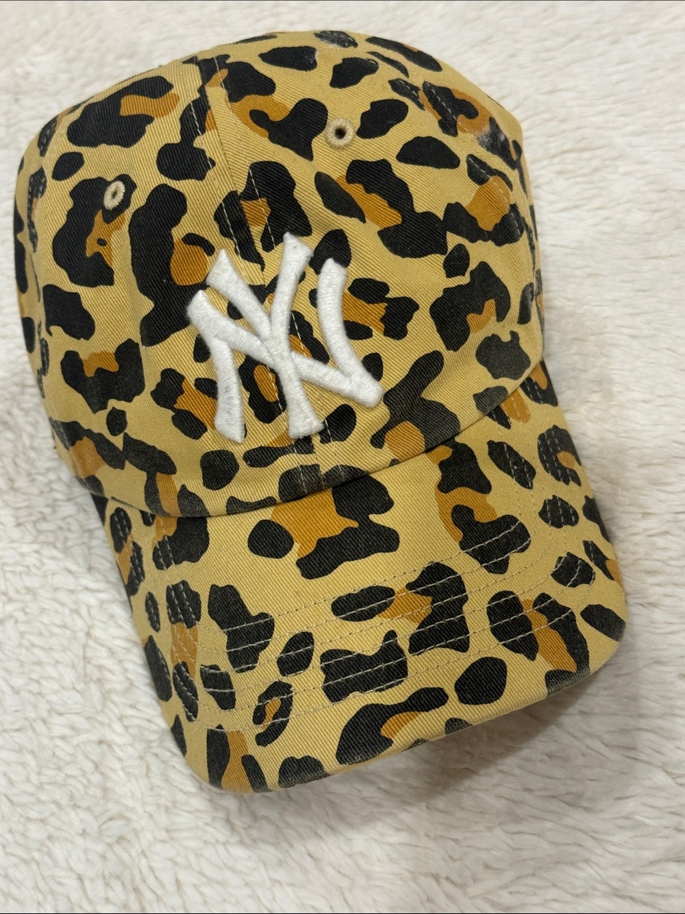 Leopard Print Yankees hat